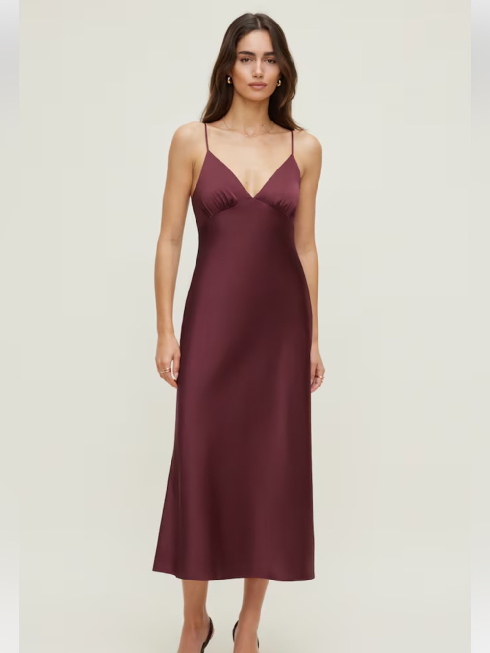 Dynamite Sage Satin Dress
